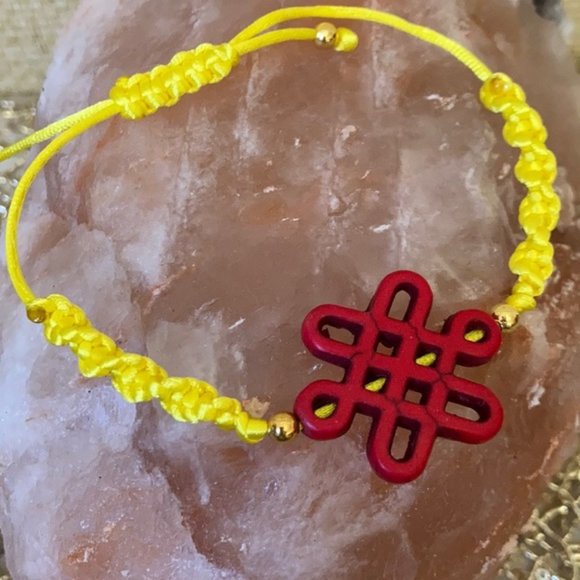 Knot Chinese Howlite | Love braided bracelet set - Picture 4 of 9